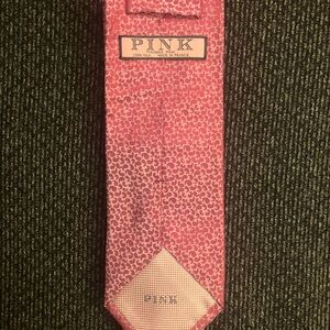 Thomas Pink 100% silk stylish Pink paisley Patterned Men's Tie made in France